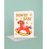 Idlewild Howdy Baby Rocking Horse Baby Greeting Card