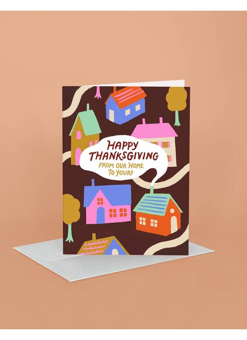 Thanksgiving Neighborhood Thanksgiving Greeting Card