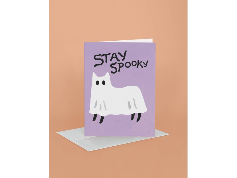 Idlewild Ghost Cat Halloween Greeting Card