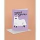 Ghost Cat Halloween Greeting Card