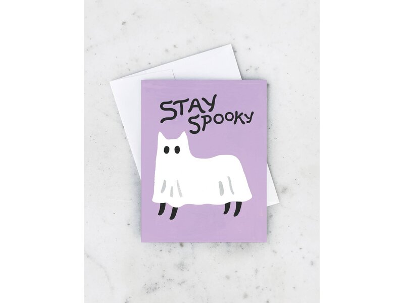 Idlewild Ghost Cat Halloween Greeting Card