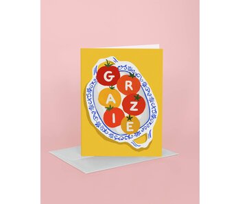 Thank You Greeting Card | Grazie Tomatoes