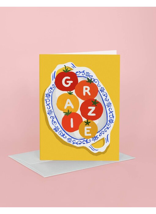 Thank You Greeting Card | Grazie Tomatoes