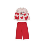 Mayoral Made with love 2pc set - red