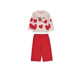 Made with love 2pc set - red
