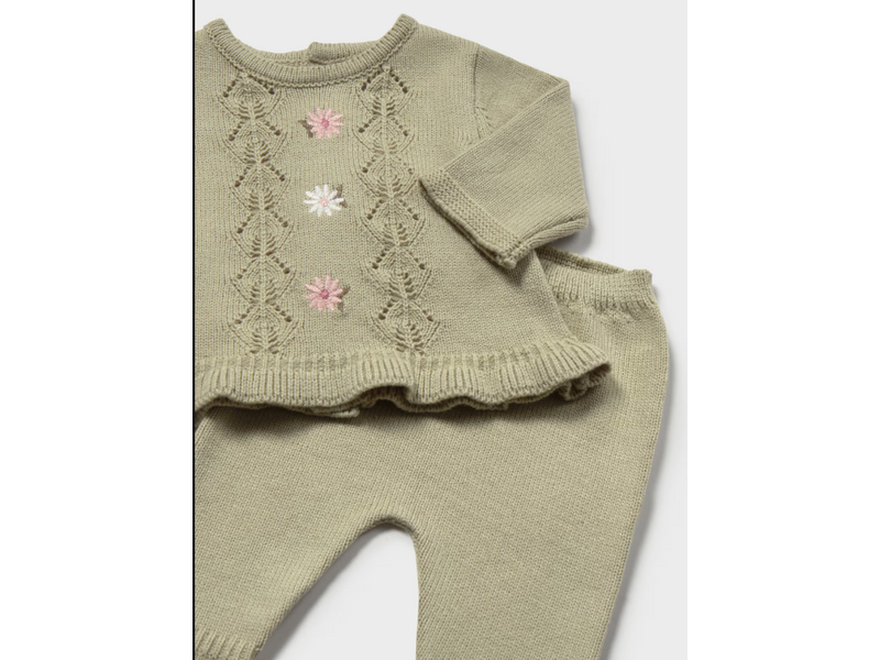 Mayoral Knit bayleaf set