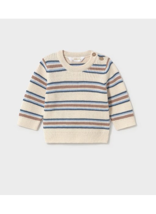 Striped knit sweater