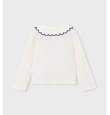 Mayoral Long-sleeved Scallop neck polo