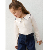 Mayoral Long-sleeved Scallop neck polo