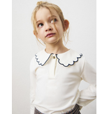 Mayoral Long-sleeved Scallop neck polo