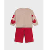 Mayoral Made with love 2pc set - red