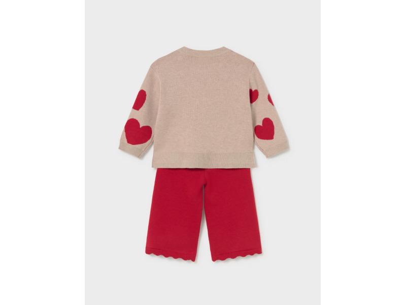 Mayoral Made with love 2pc set - red