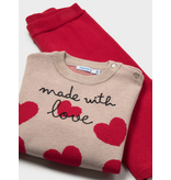 Mayoral Made with love 2pc set - red