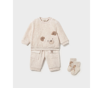 2pc corduroy knit tracksuit