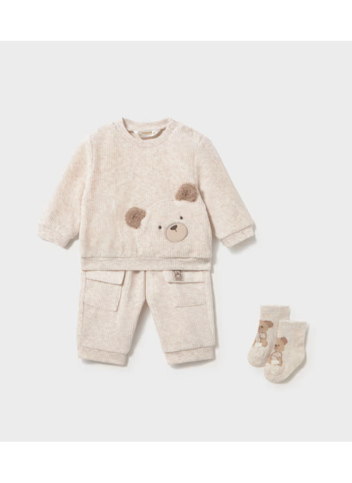 2pc corduroy knit tracksuit