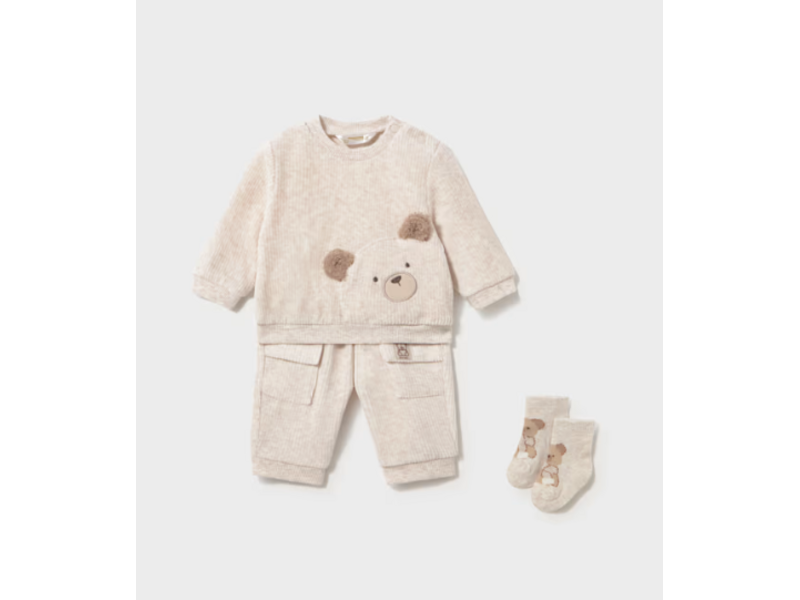 Mayoral 2pc corduroy knit tracksuit