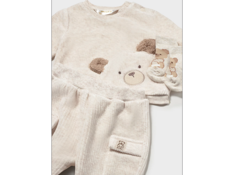 Mayoral 2pc corduroy knit tracksuit