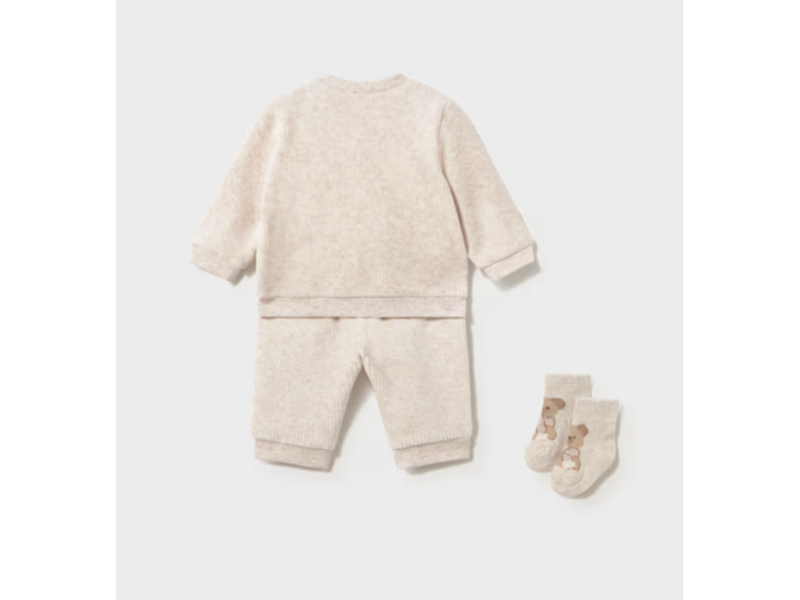 Mayoral 2pc corduroy knit tracksuit