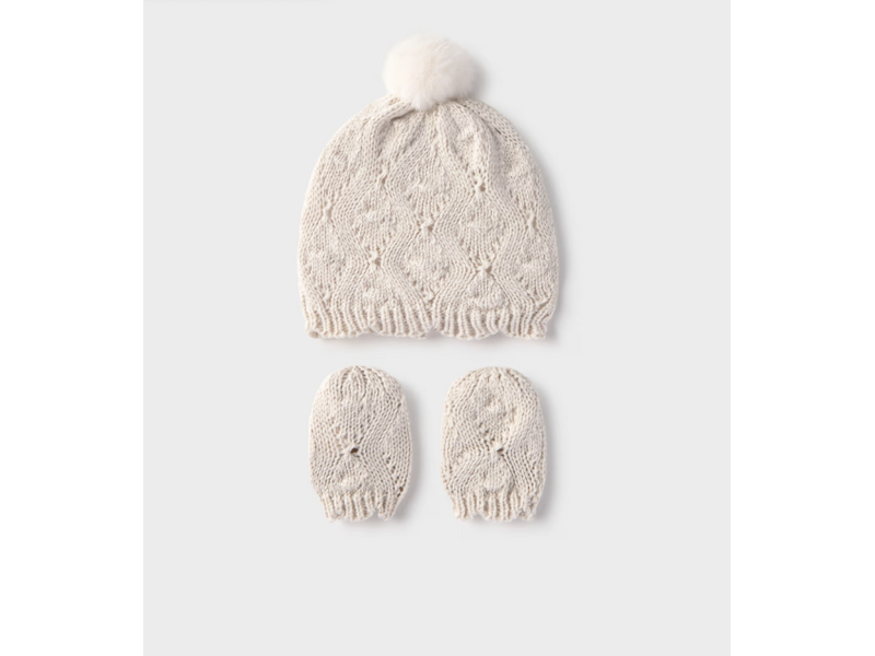 Mayoral Knit Hat and Mittens Set