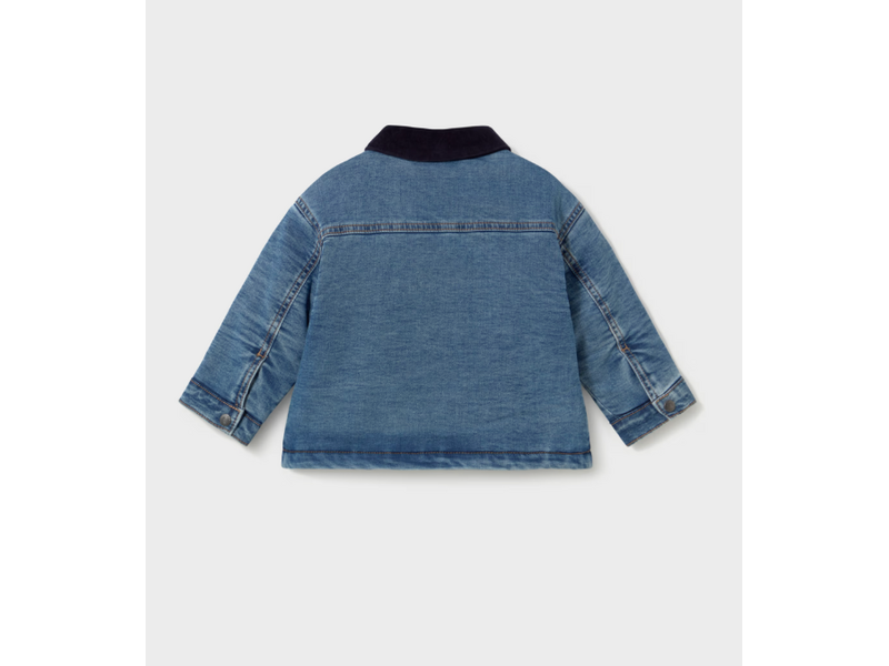 Mayoral Denim Jacket w Corduroy collar