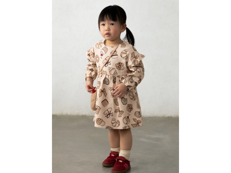 Mayoral Pastry Printed Dress With Bag