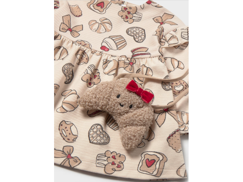 Mayoral Pastry Printed Dress With Bag