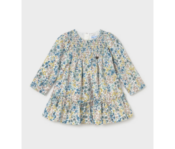 Printed Velvet Dress - Anise
