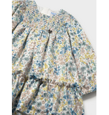 Mayoral Printed Velvet Dress - Anise