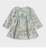 Mayoral Printed Velvet Dress - Anise