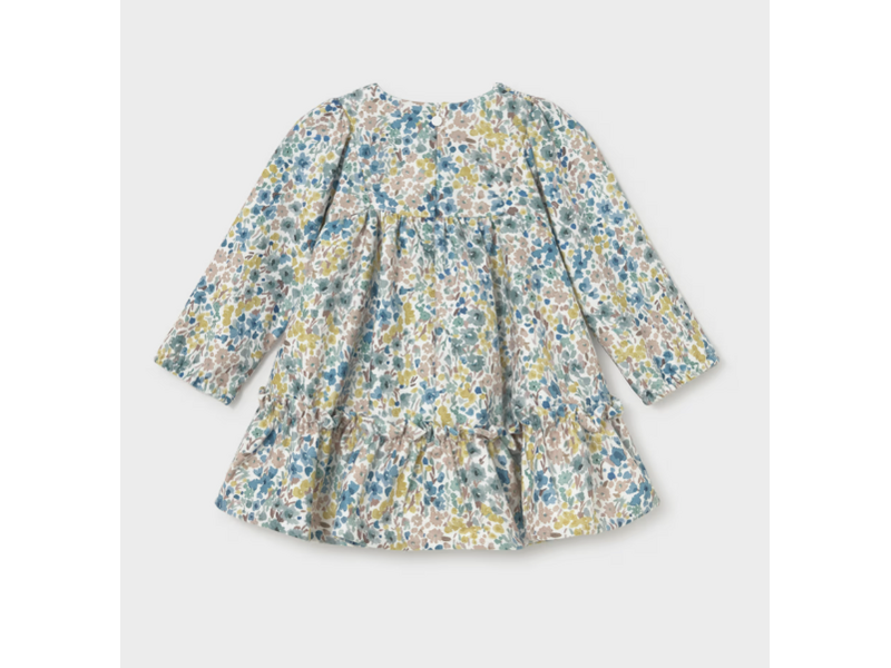 Mayoral Printed Velvet Dress - Anise