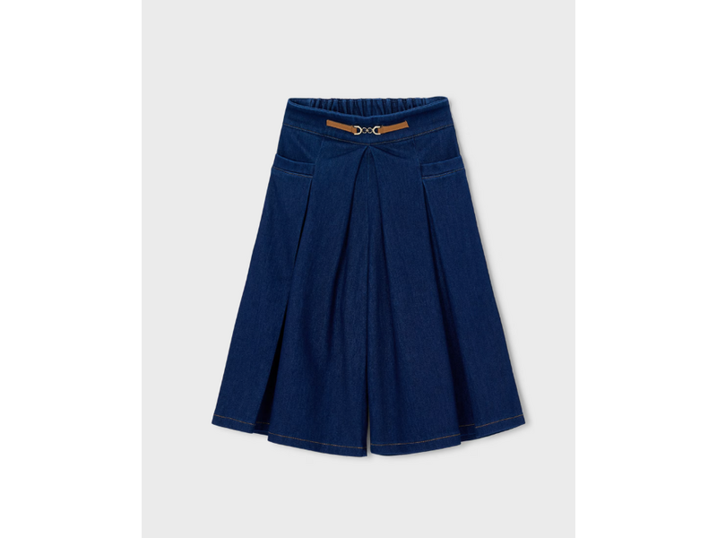 Mayoral Midi Skort - Dark Denim