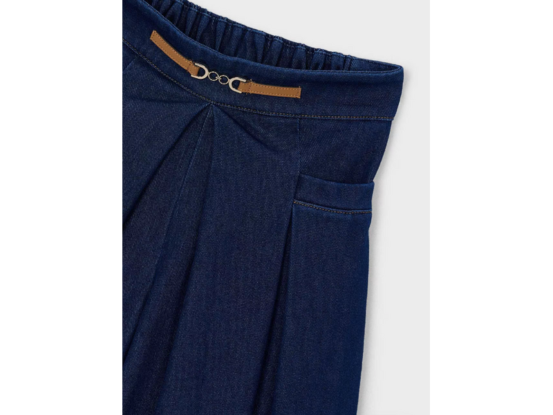 Mayoral Midi Skort - Dark Denim