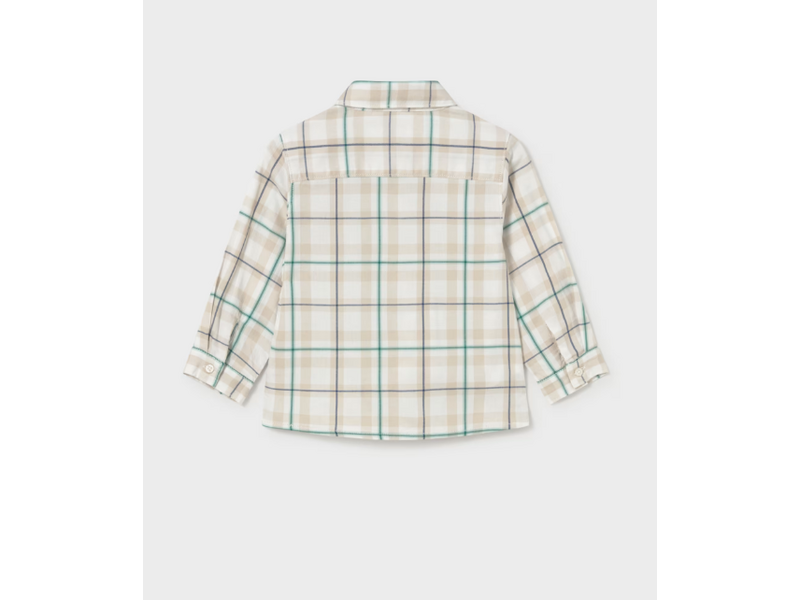 Mayoral Plaid L/s Buttondown - Acacia