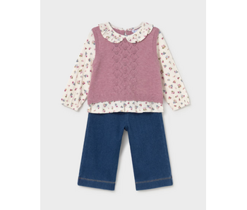 3pc Vest Set - Violet