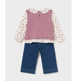Mayoral 3pc Vest Set - Violet