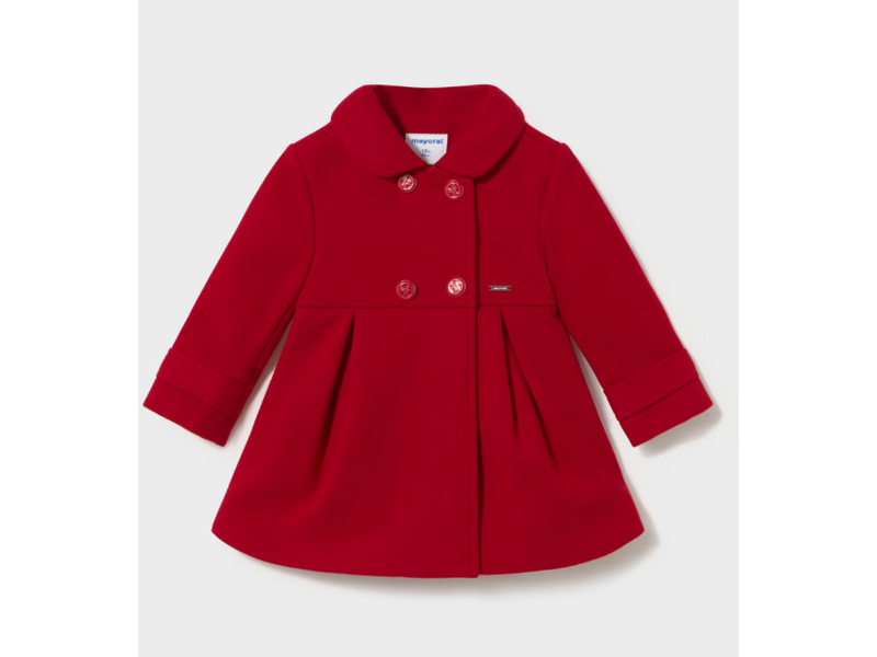 Mayoral Wool Blend Coat - Red