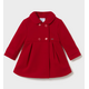 Wool Blend Coat - Red