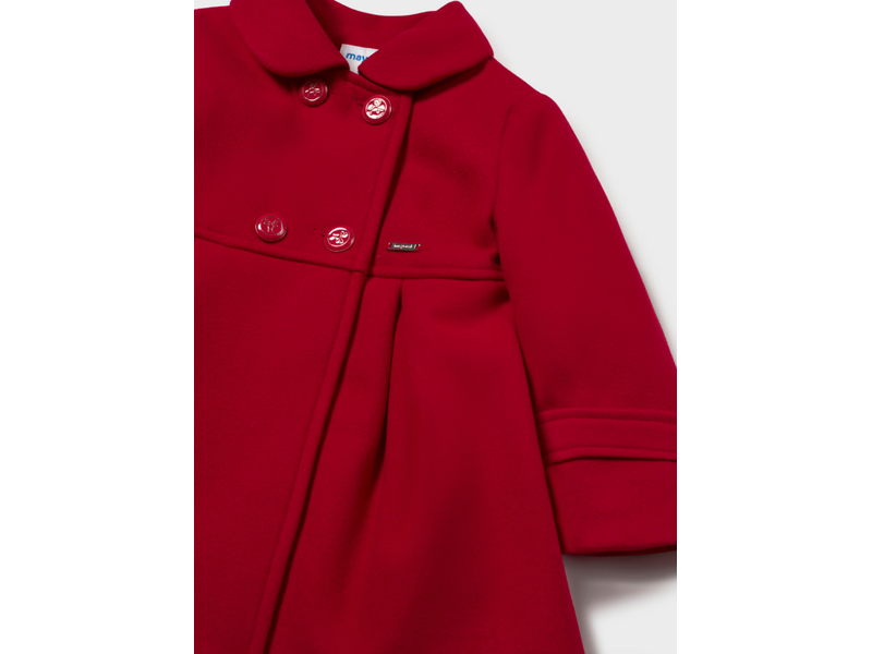 Mayoral Wool Blend Coat - Red