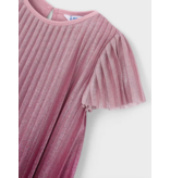 Mayoral Ombre Pleated Dress - Raspberry