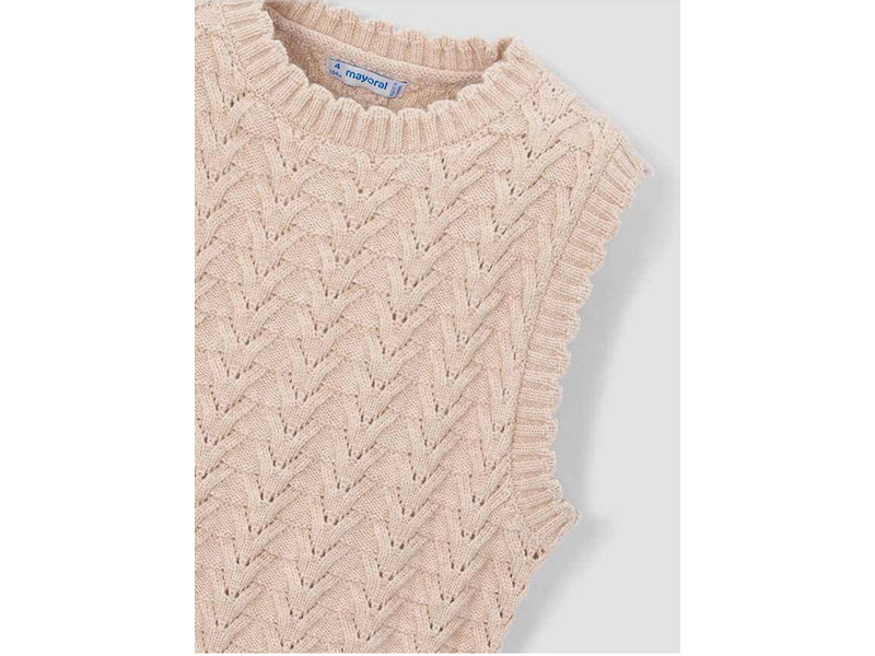 Mayoral Knit Vest - Beige