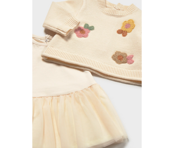Cream Tulle Dress