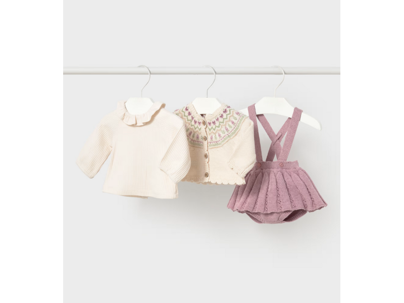 Mayoral Knit skirt 3 pc set