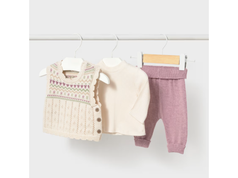 Mayoral Mauve Knit Leggings Set