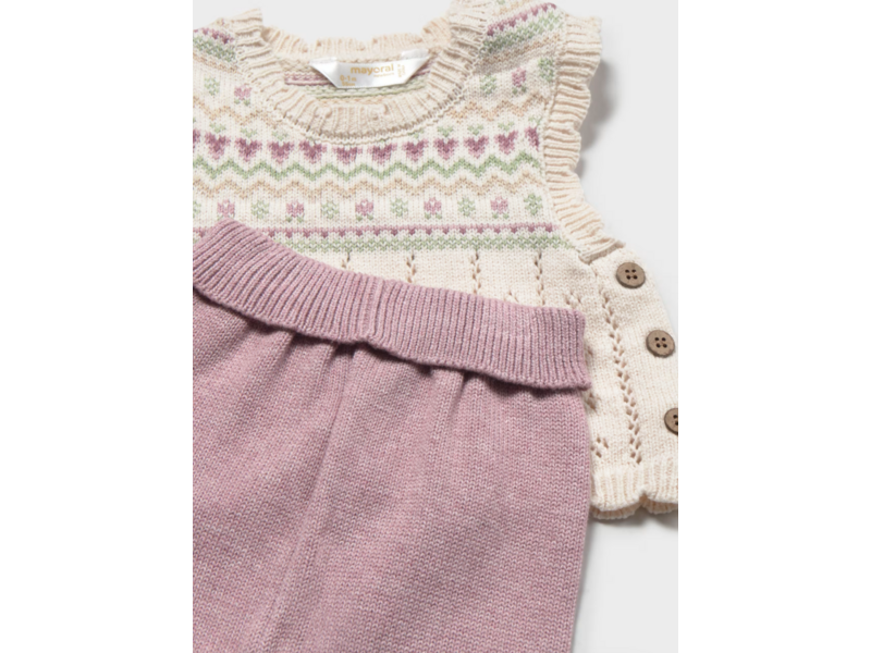 Mayoral Mauve Knit Leggings Set