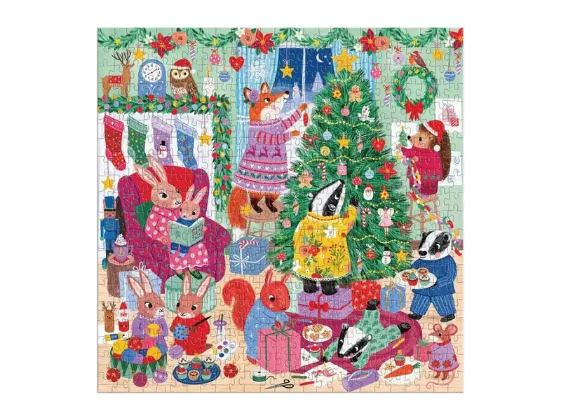 Chronicle Books Evergreen Evening 500 Piece Family Puzzle