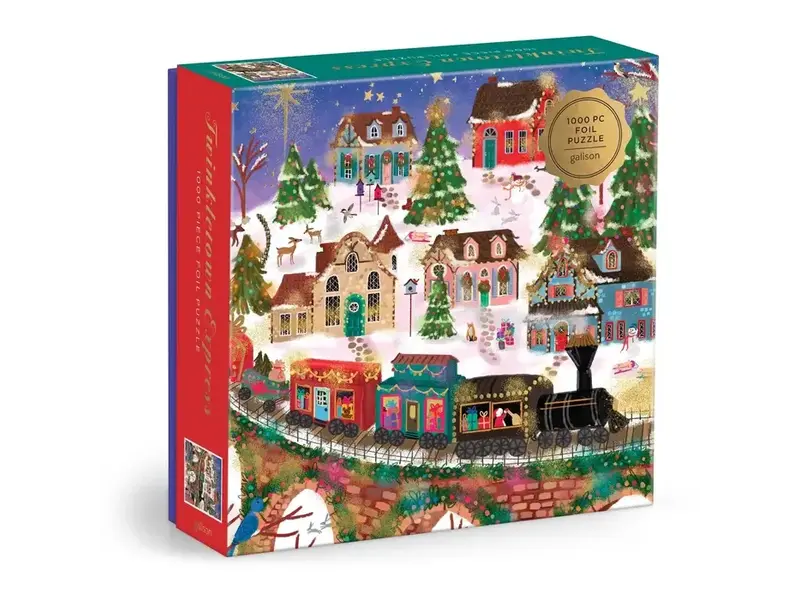 Chronicle Books Joy Laforme Twinkletown Express 1000 Piece Foil Puzzle