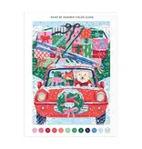 Chronicle Books Christmas Joyride 9 x 12" Paint by Number Kit