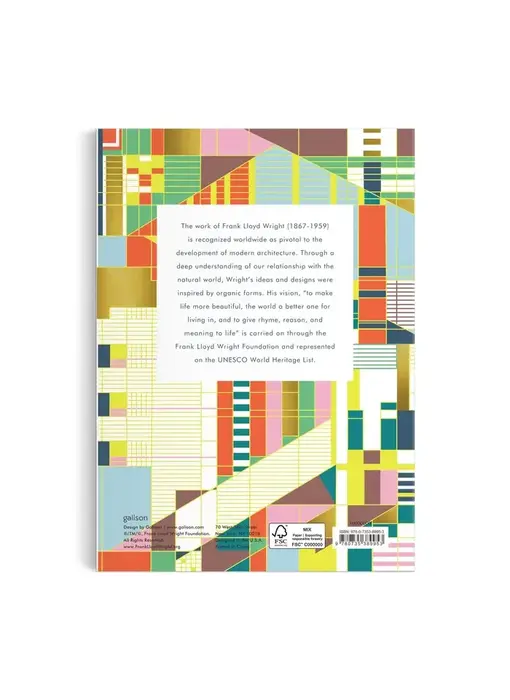 Frank Lloyd Wright Hillside Curtain Premium A5 Notebook