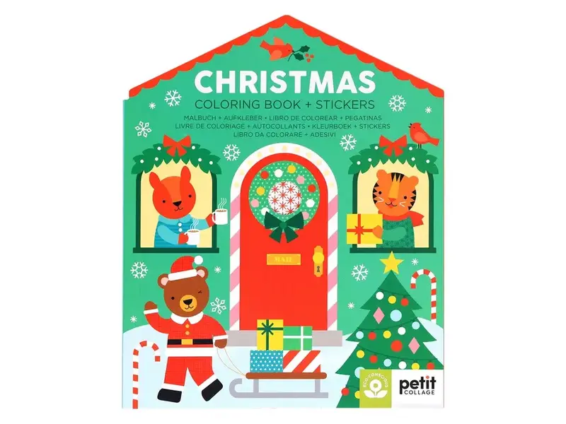 Chronicle Books Christmas Coloring Book + Stickers
