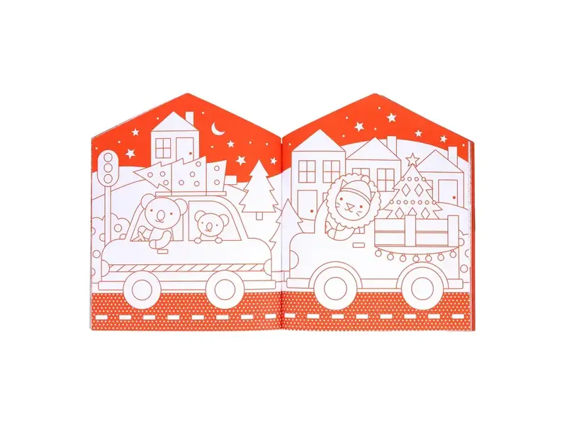 Chronicle Books Christmas Coloring Book + Stickers
